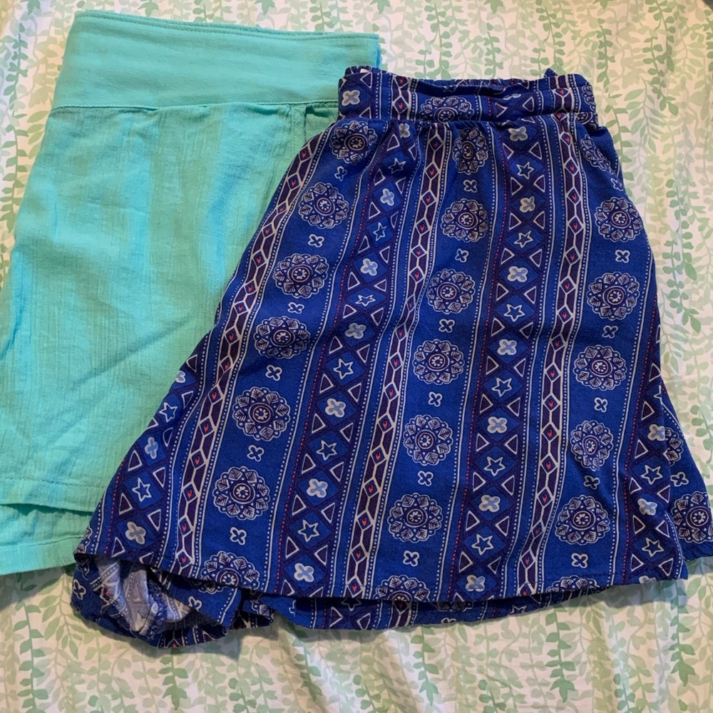 Hollister Blue Flowy Summer Short